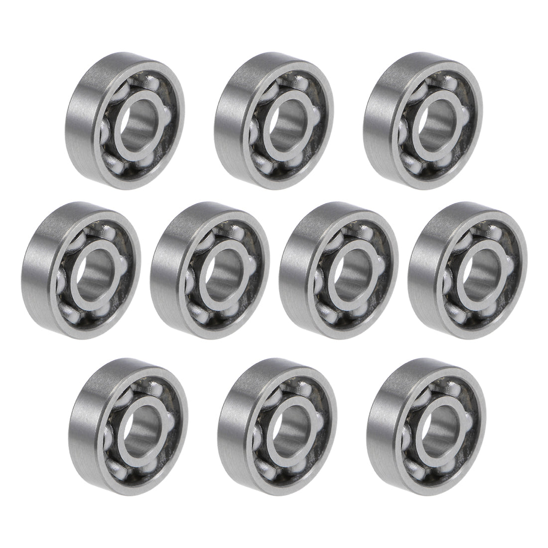 uxcell Uxcell Deep Groove Ball Bearings Metric Open Type Chrome Steel ABEC1 Z2