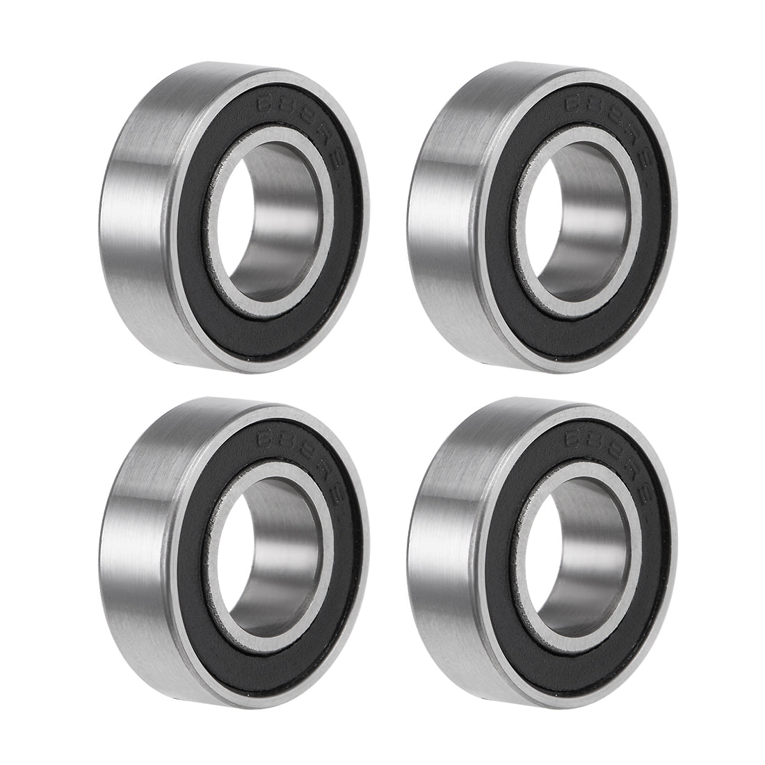 uxcell Uxcell Deep Groove Ball Bearing Metric Double Seal Chrome Steel ABEC1 Z2