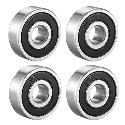 uxcell Uxcell Deep Groove Ball Bearings Metric Double Sealed Chrome Steel Z1