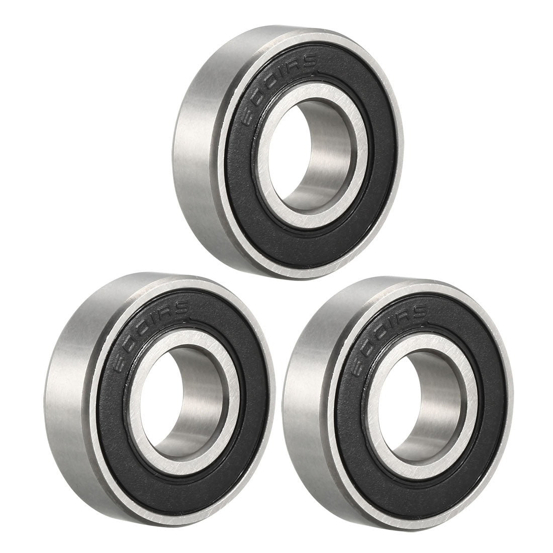 uxcell Uxcell Deep Groove Ball Bearings Metric Double Sealed Chrome Steel ABEC1 Z1 Level