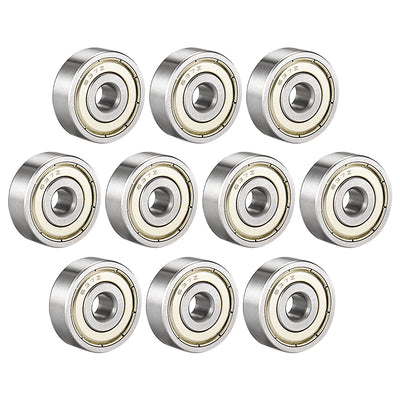 uxcell Uxcell Deep Groove Ball Bearings Metric Single Shielded Chrome Steel ABEC1 Z2