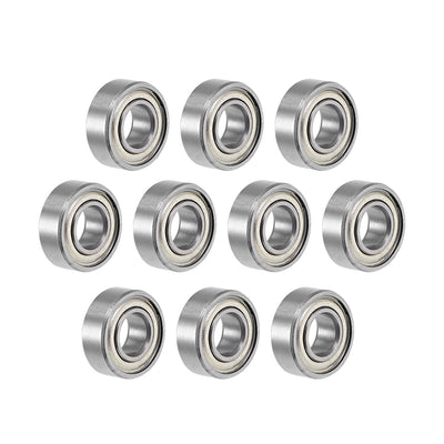 uxcell Uxcell Deep Groove Ball Bearings Metric Double Shield Chrome Steel ABEC-3 Z1