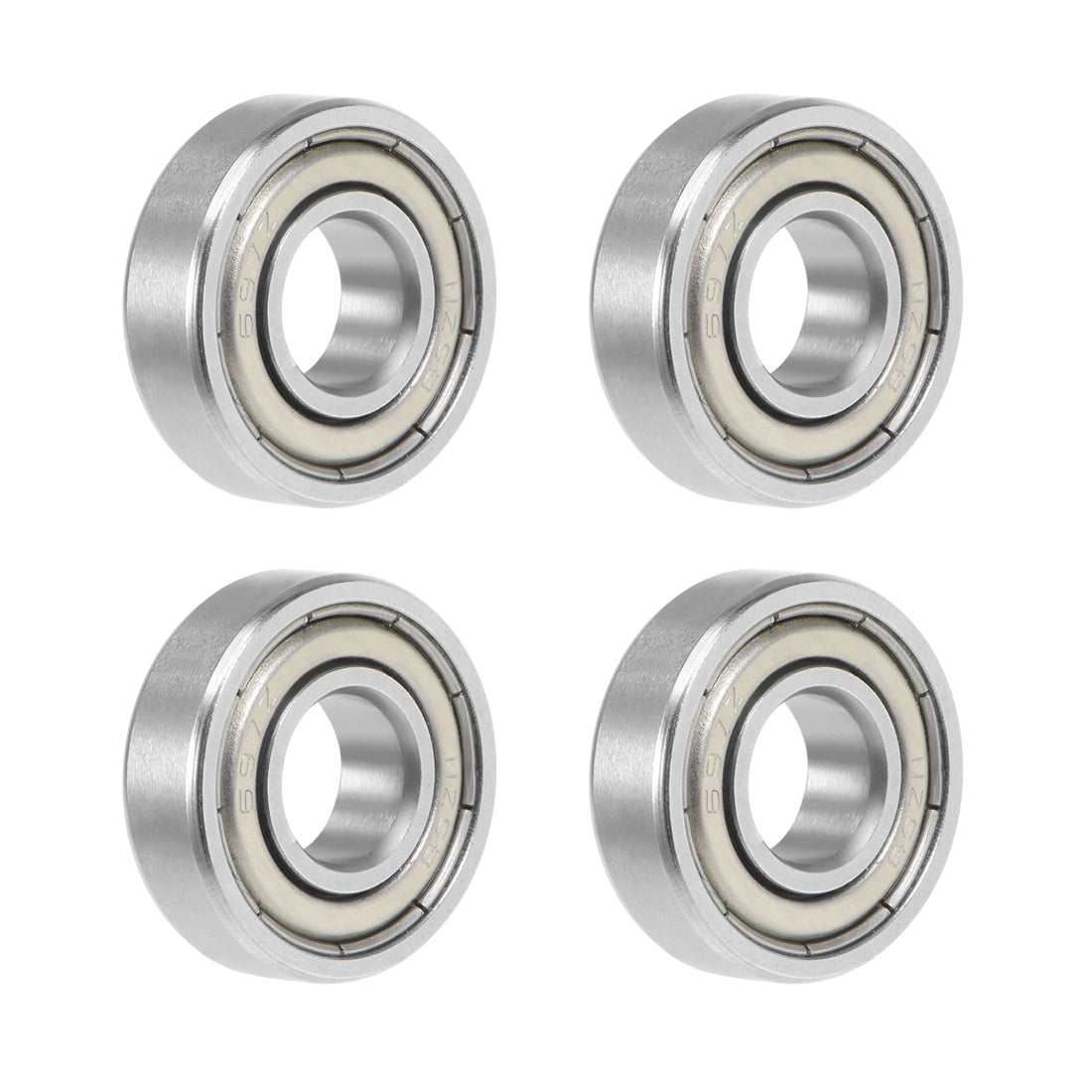 uxcell Uxcell Deep Groove Ball Bearing Metric Double Shielded Chrome Steel ABEC1 Z1