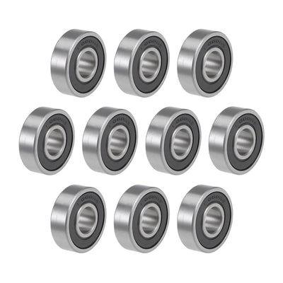 uxcell Uxcell Deep Groove Ball Bearing Metric Double Shielded Chrome Steel ABEC1 Z2