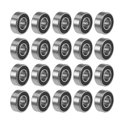 uxcell Uxcell Deep Groove Ball Bearings Metric Double Sealed Chrome Steel P0 Z2 Level