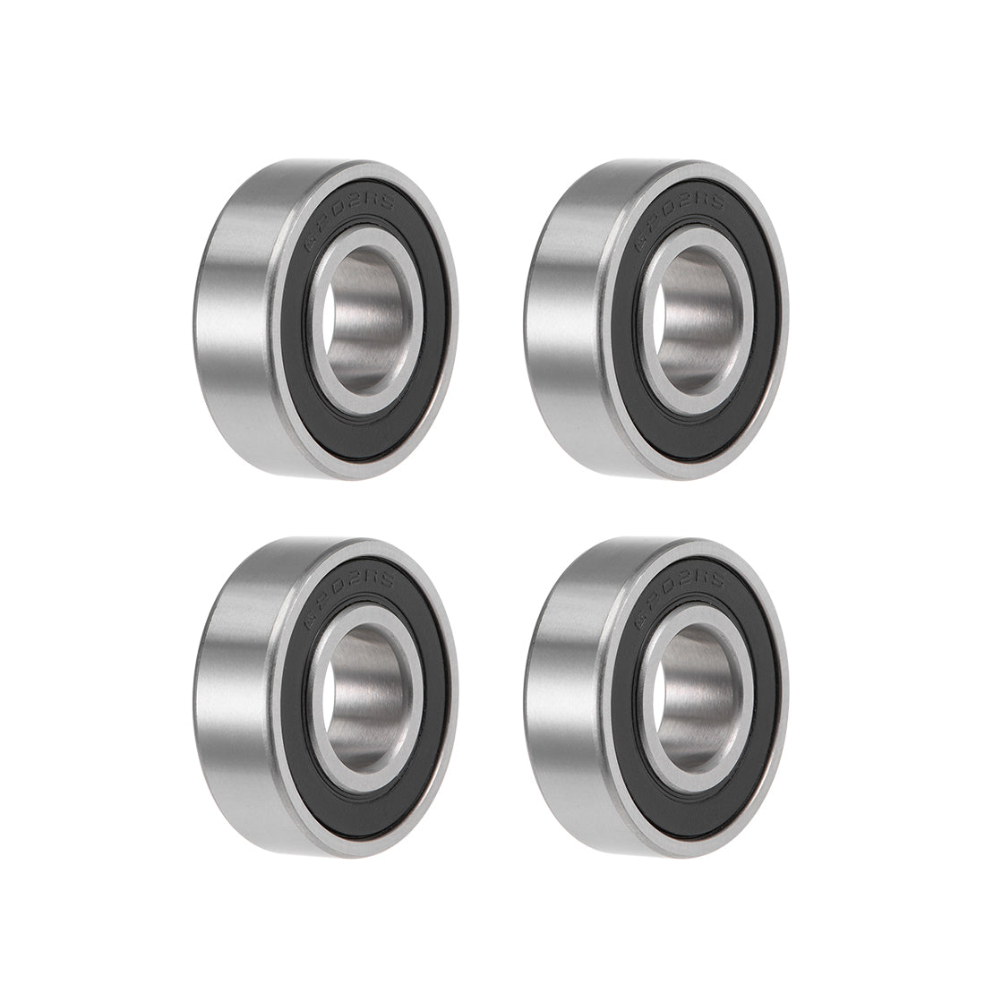 uxcell Uxcell Deep Groove Ball Bearing Metric Double Sealed High Carbon Steel Z2