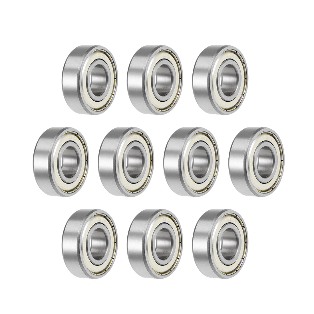 uxcell Uxcell Deep Groove Ball Bearings Metric Double Shielded High Carbon Steel Z2 Level