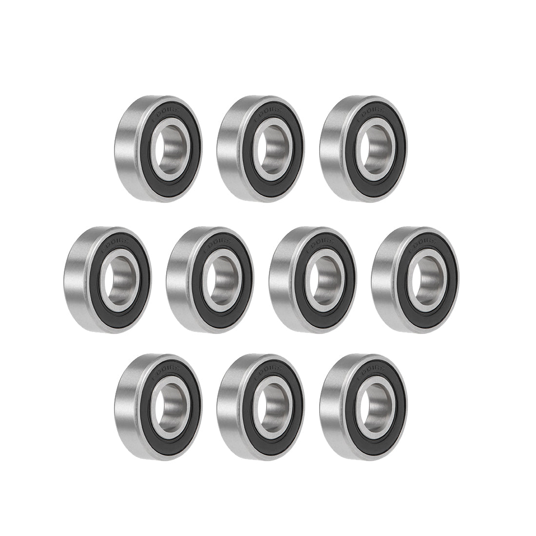 uxcell Uxcell Deep Groove Ball Bearings Metric Double Seal High Carbon Steel Z2