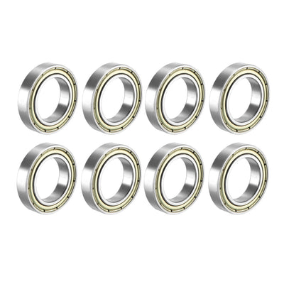 uxcell Uxcell Deep Groove Ball Bearings Metric Double Shielded Carbon Steel Bearing