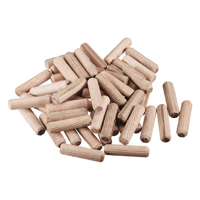 uxcell Uxcell Wooden Dowel Pin, Wood Kiln Dried Fluted Beveled Hardwood