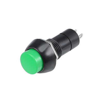 Harfington Uxcell Latching Push Button Switch Self-Locking Latching Round Button