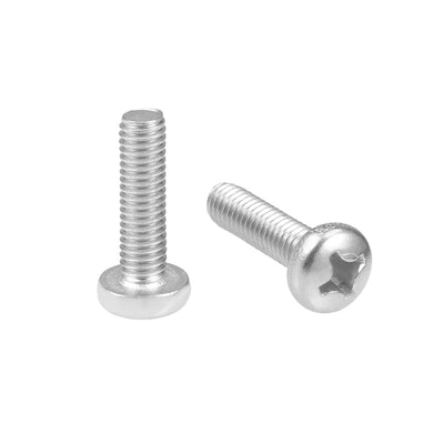 uxcell Uxcell Machine Screws Pan Phillips Head Screw 304 Stainless Steel Fasteners Bolts 30Pcs