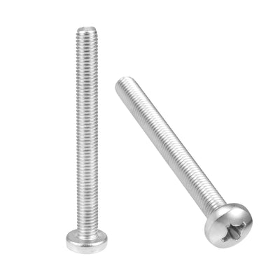 uxcell Uxcell Machine Screws Pan Phillips Head Screw 304 Stainless Steel Fasteners Bolts 2Pcs