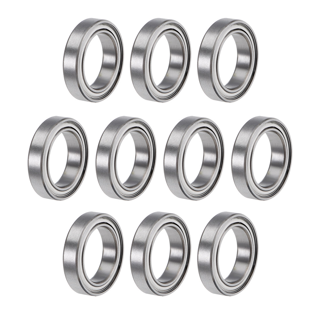 uxcell Uxcell Deep Groove Ball Bearings Thin Section Double Shielded Chrome Steel ABEC1