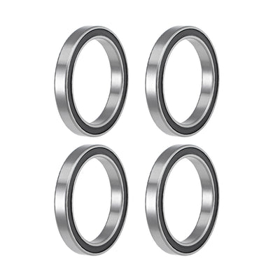 uxcell Uxcell Deep Groove Ball Bearings Thin Section Double Seal Chrome Steel ABEC1