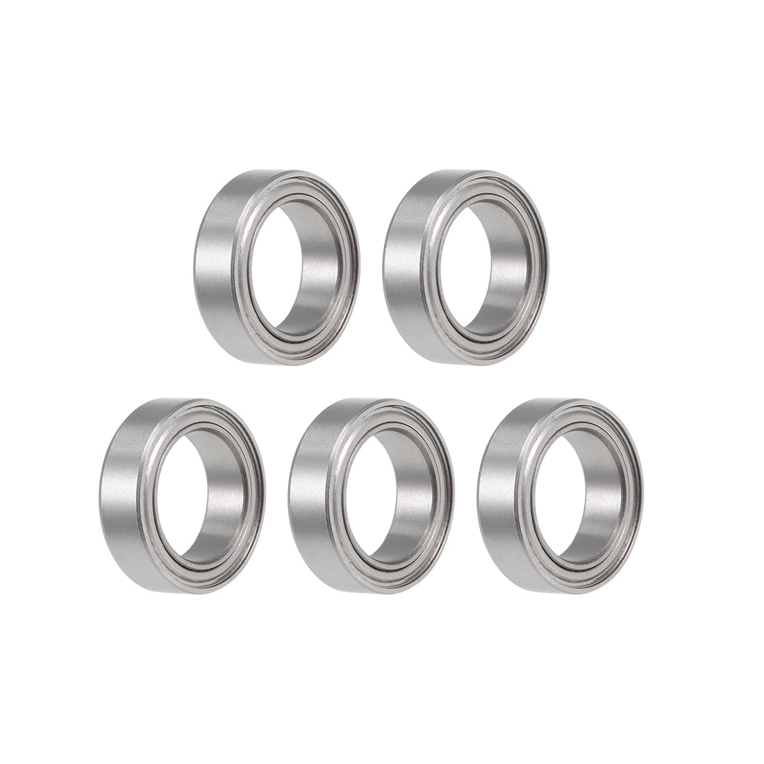 uxcell Uxcell Miniature Deep Groove Ball Bearings Double Shielded Stainless Steel