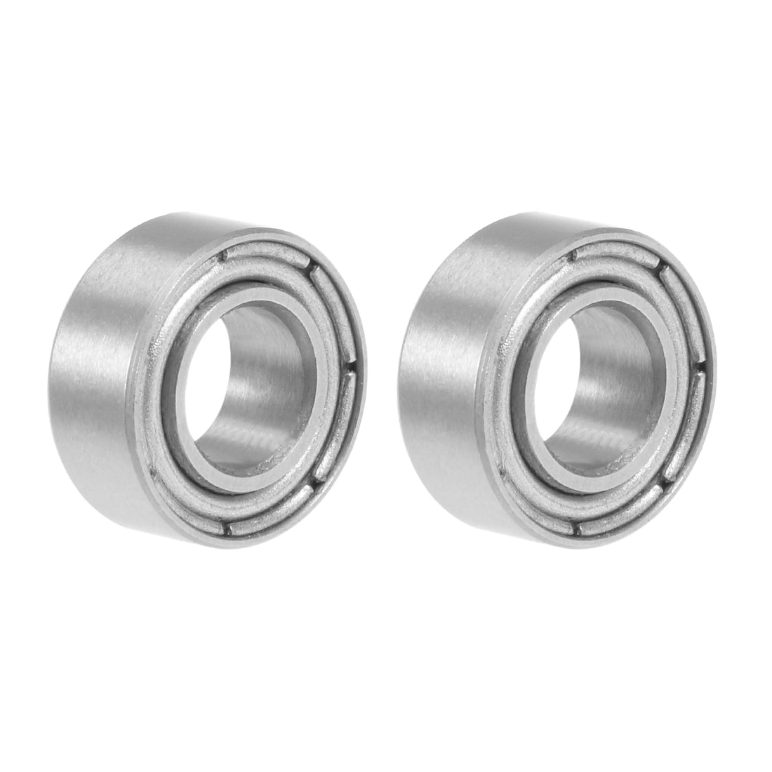 uxcell Uxcell Miniature Deep Groove Ball Bearing Double Shielded Chrome Steel