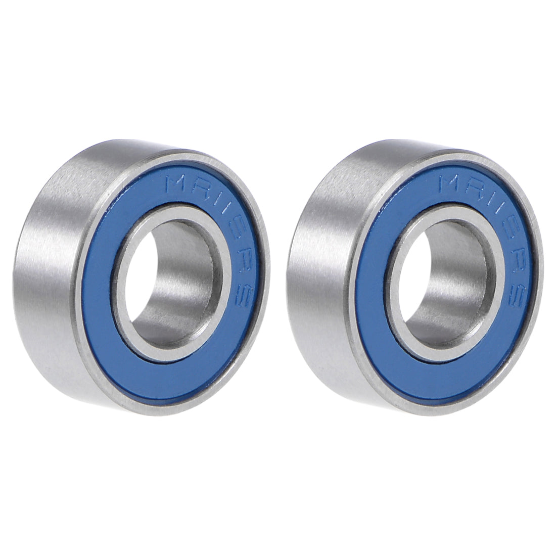 uxcell Uxcell Miniature Deep Groove Ball Bearings Double Sealed Chrome Steel Blue Cover