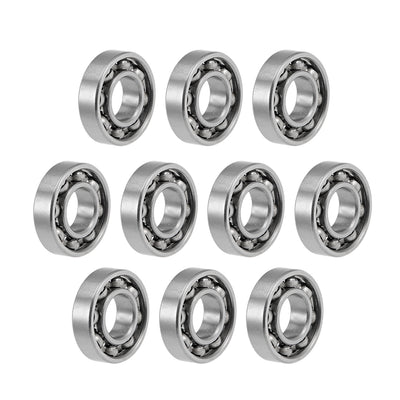 uxcell Uxcell Miniature Deep Groove Ball Bearings Open Type Chrome Steel Bearing