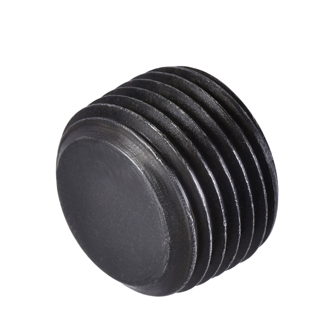 Uxcell Uxcell Carbon Steel Internal Hex Thread Socket Pipe Plug 1/4PT Male Thread Black 20Pcs