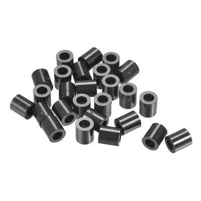 Harfington Uxcell ABS Round Spacer Washer ID L for Screws, Black