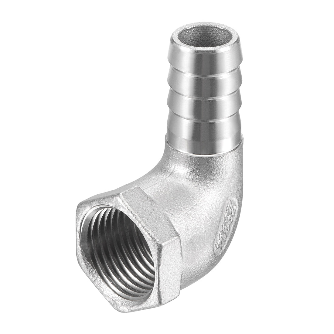 Uxcell Uxcell Stainless Steel Hose Barb Fitting Elbow 20mm x 1/2" NPT Female Pipe Connector